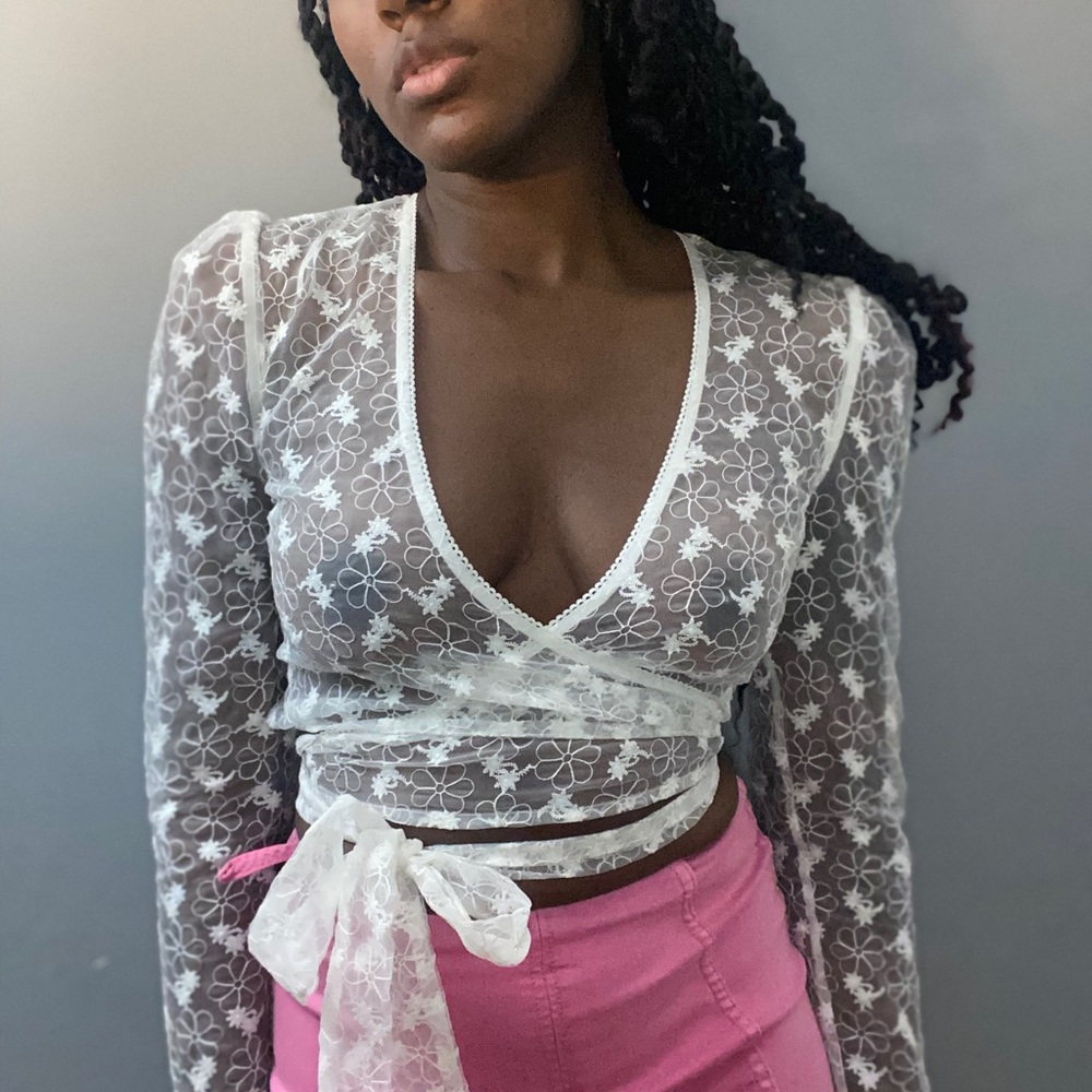 Sugar Thrills Lost in Paradise Wrap Top